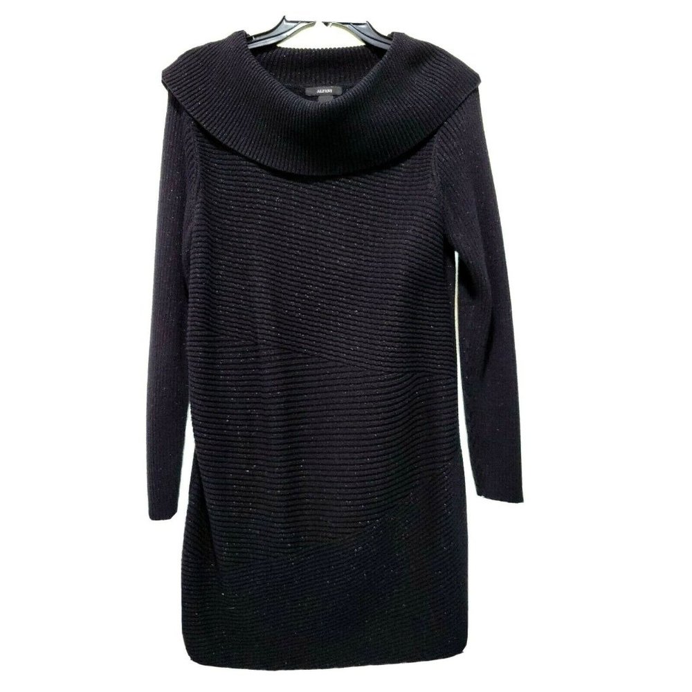 ALFANI | Black | Long Sleeve | Sweater Dress | Size Small - fits 8/10 nicely